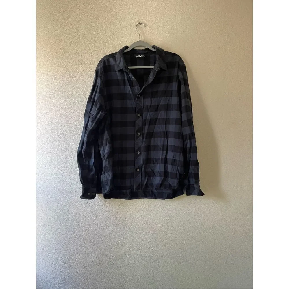 The north face men’s Xl flannel button‎ up